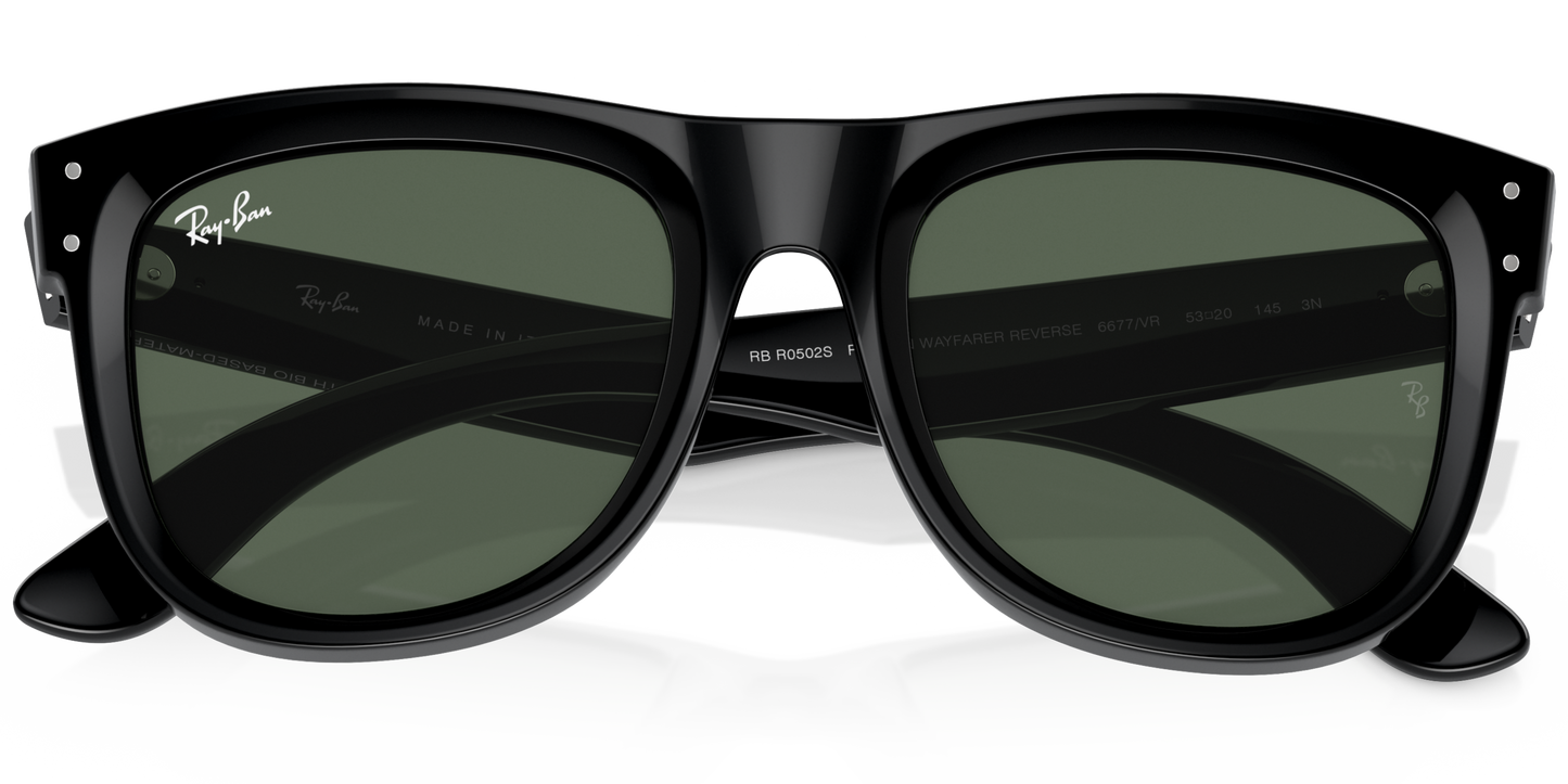 RAY-BAN 0RBR0502S 6677VR - Black Sunglasses