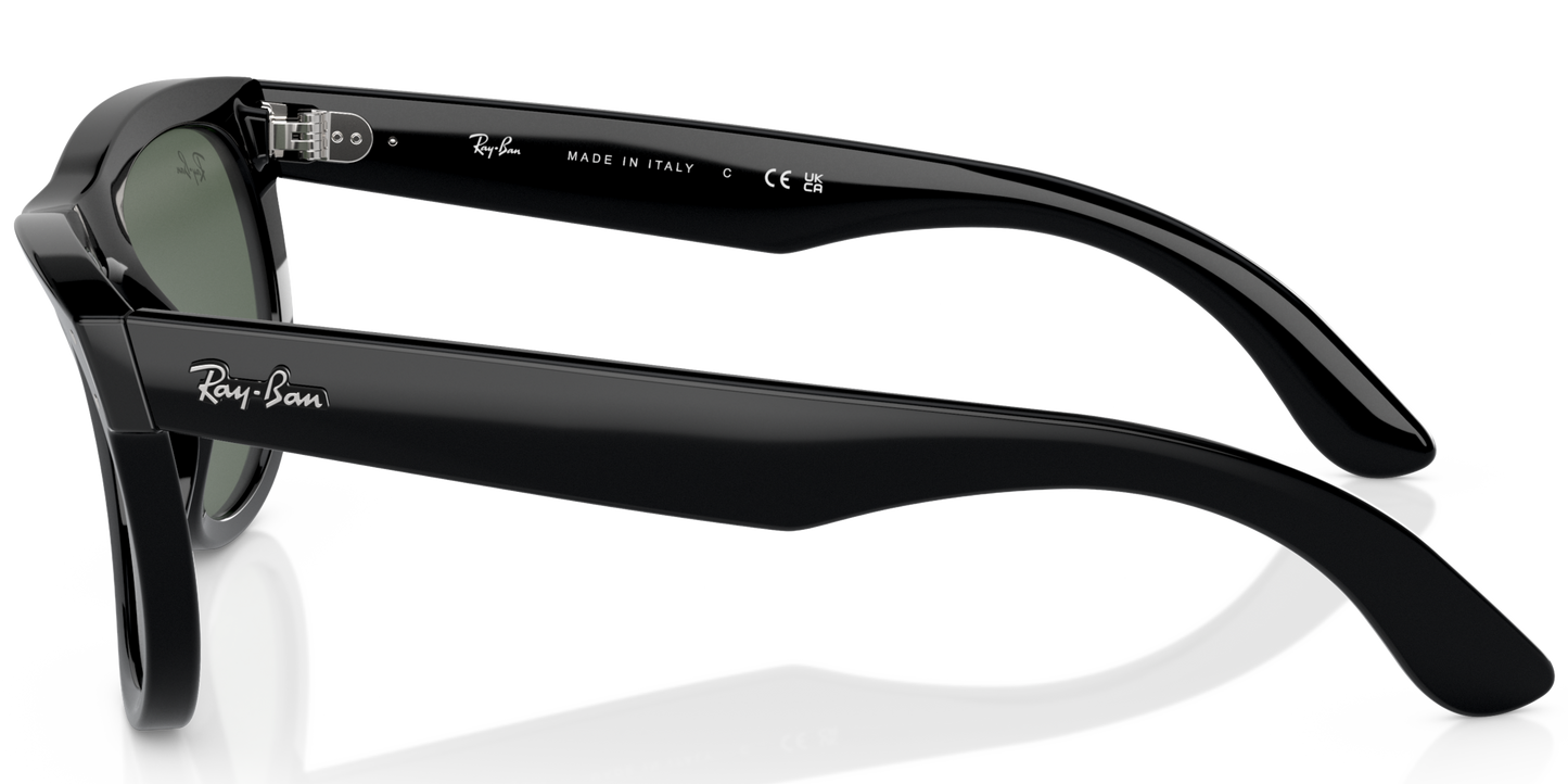RAY-BAN 0RBR0502S 6677VR - Black Sunglasses