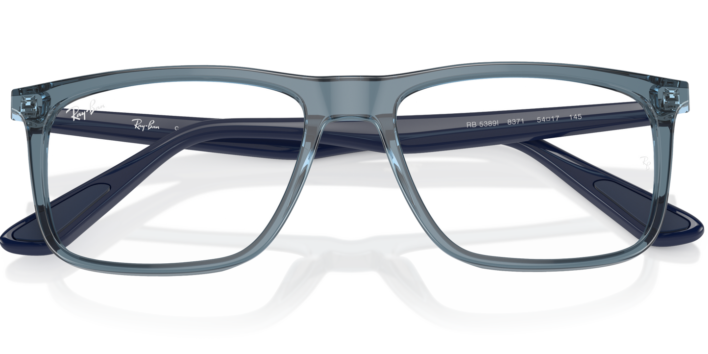 RAY-BAN 0RX5389I 8371 - Transparent light blue Eyeglasses