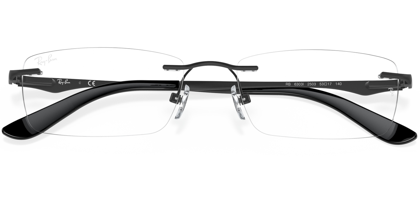 RAY-BAN 0RX6303I 2503 - Black Eyeglass