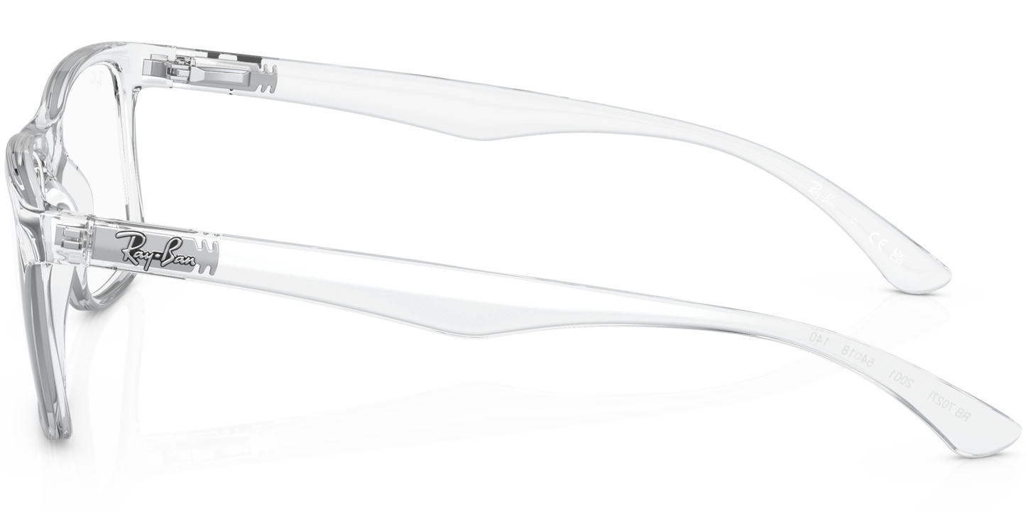 Ray-Ban 0RX 7027I 2001 (176) Square  Transparent Eyeglasses