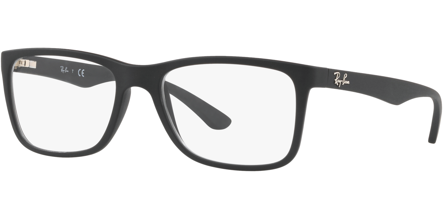 Ray-Ban 0RX 7027I 5196 (176) Square Matte black Eyeglasses