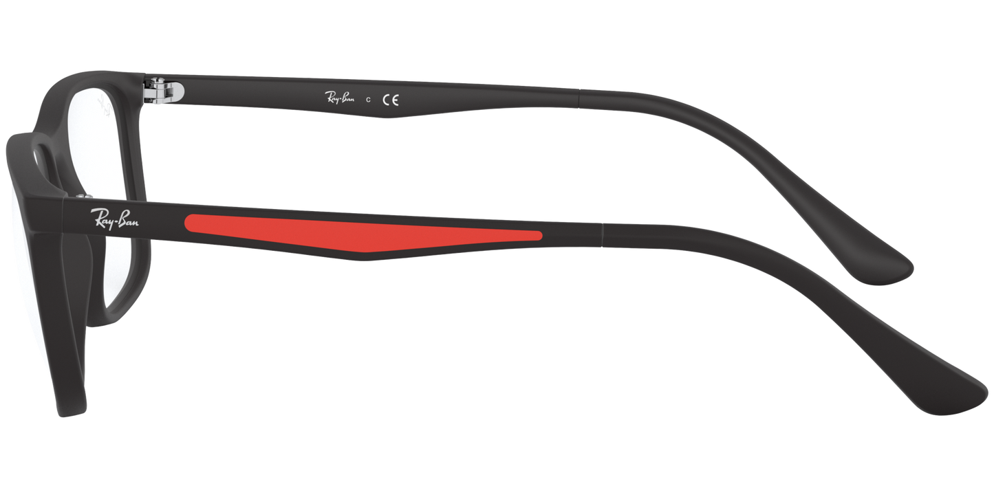RAY-BAN 0RX7170I 5196 - Matte black Eyeglasses