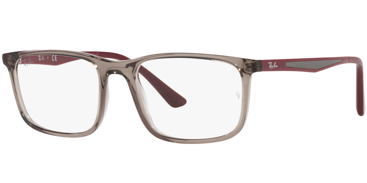 RAY-BAN 0RX7170I 8083 - Transparent grey Eyeglasses