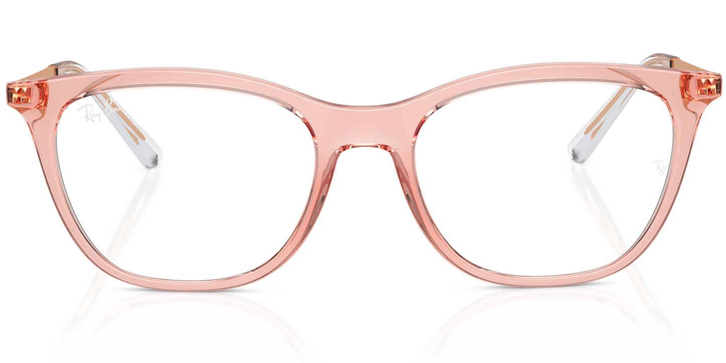 RAY-BAN 0RX7237I 8335 - Light brown Eyeglasses