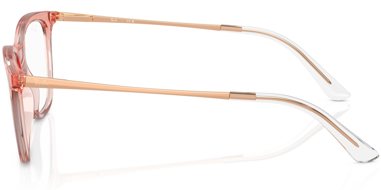 RAY-BAN 0RX7237I 8335 - Light brown Eyeglasses