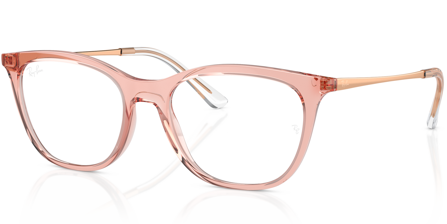 RAY-BAN 0RX7237I 8335 - Light brown Eyeglasses