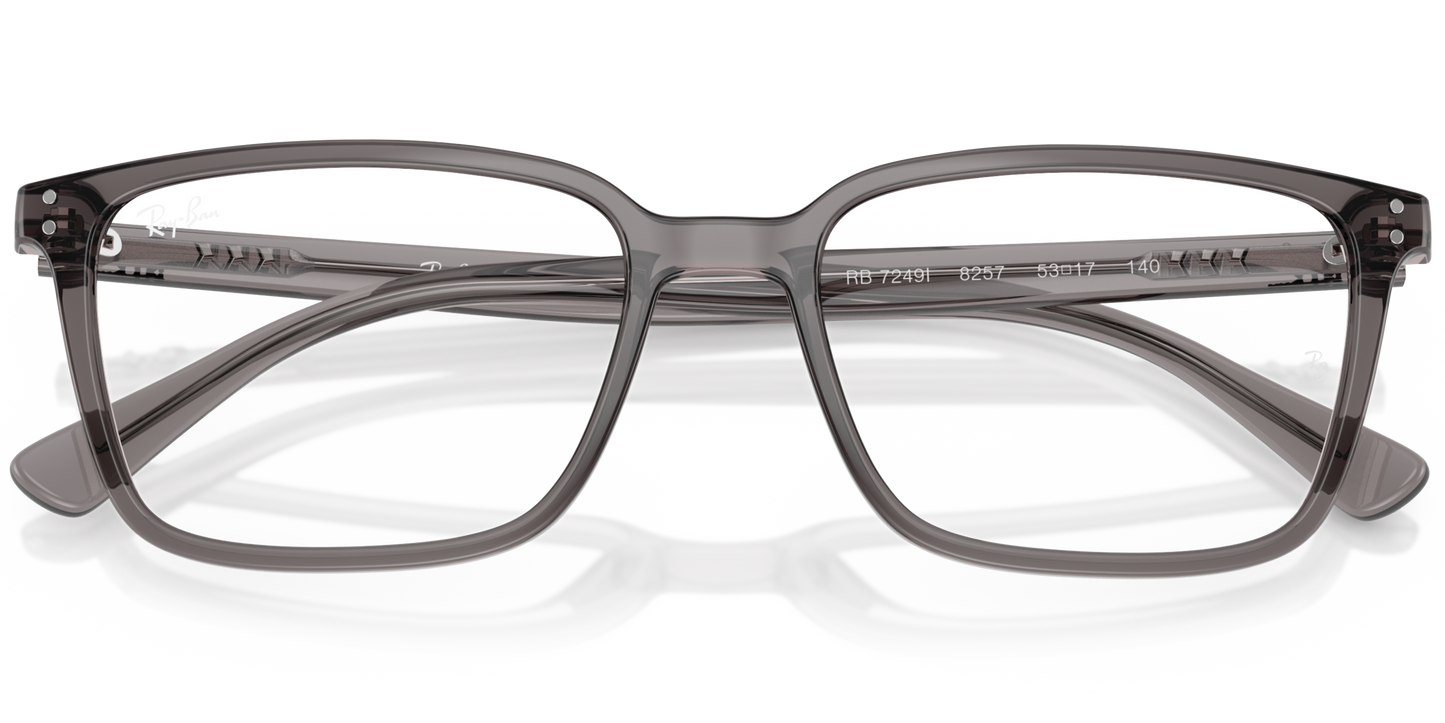 RAY-BAN 0RX7249I 8257 - Transparent grey Eyeglasses