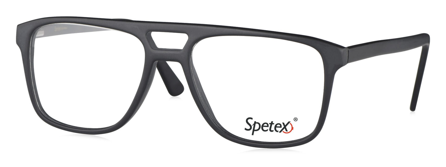 Spetex S1010 C6 Medium Matt Black Unisex Eyeglasses