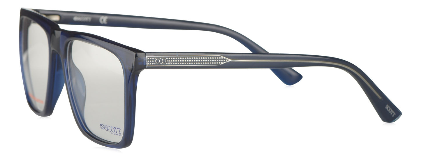 Scott SC 7016 C4 Medium Blue Unisex Eyeglasses