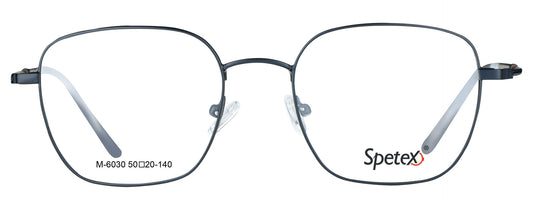 M-6030 Black Medium Unisex Eyeglasses with round frames.