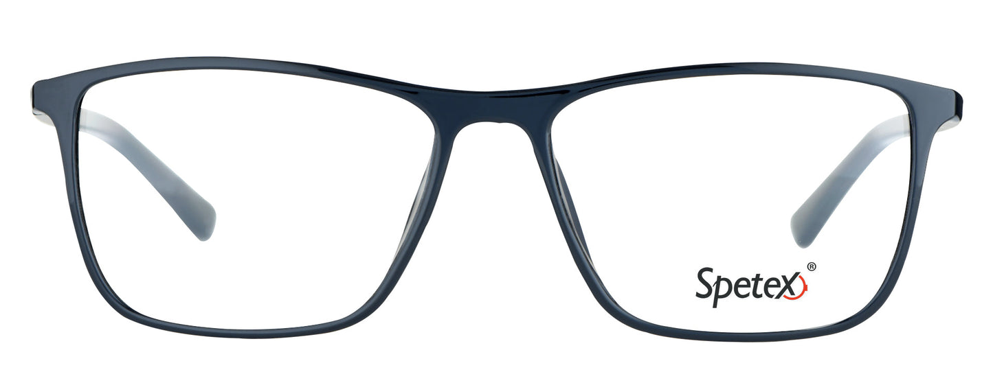 TM 592 C1 Medium Black Unisex Eyeglasses