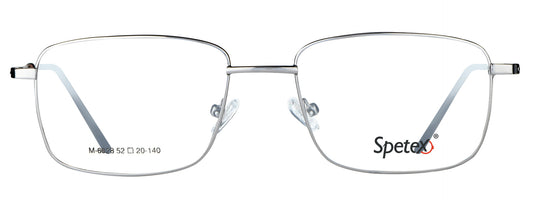 M-6028 gun metal unisex eyeglasses, medium frame design.