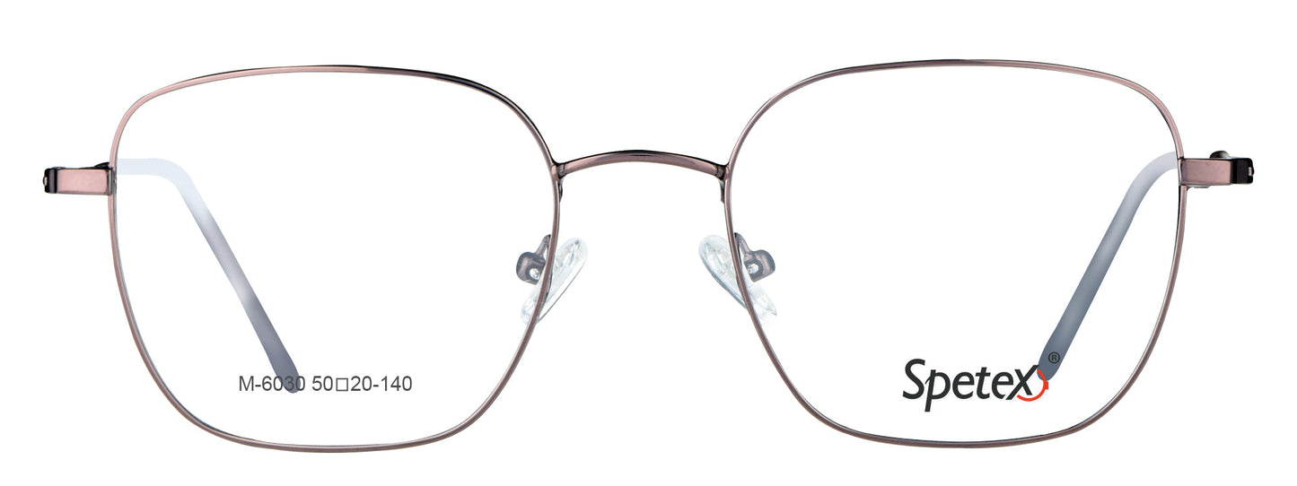 M-6030 brown medium brown unisex eyeglasses with a sleek frame design.