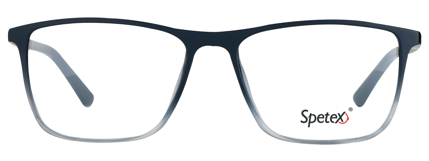 TM 592 C6 Medium Black/White Unisex Eyeglasses