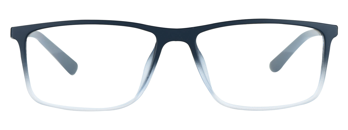 TM 591 C6 Medium Black/White Unisex Eyeglasses on white background