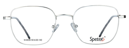 M-6030 Silver Medium Unisex Eyeglasses with sleek frame design
