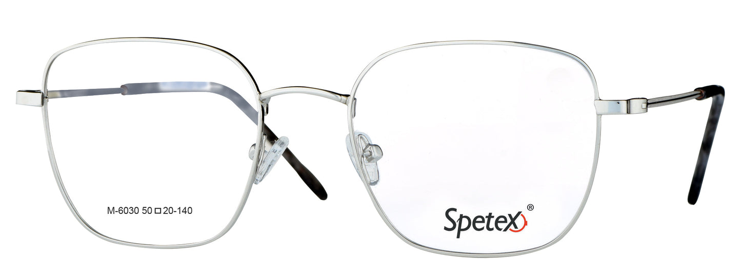 M-6030 Silver Medium Unisex Eyeglasses