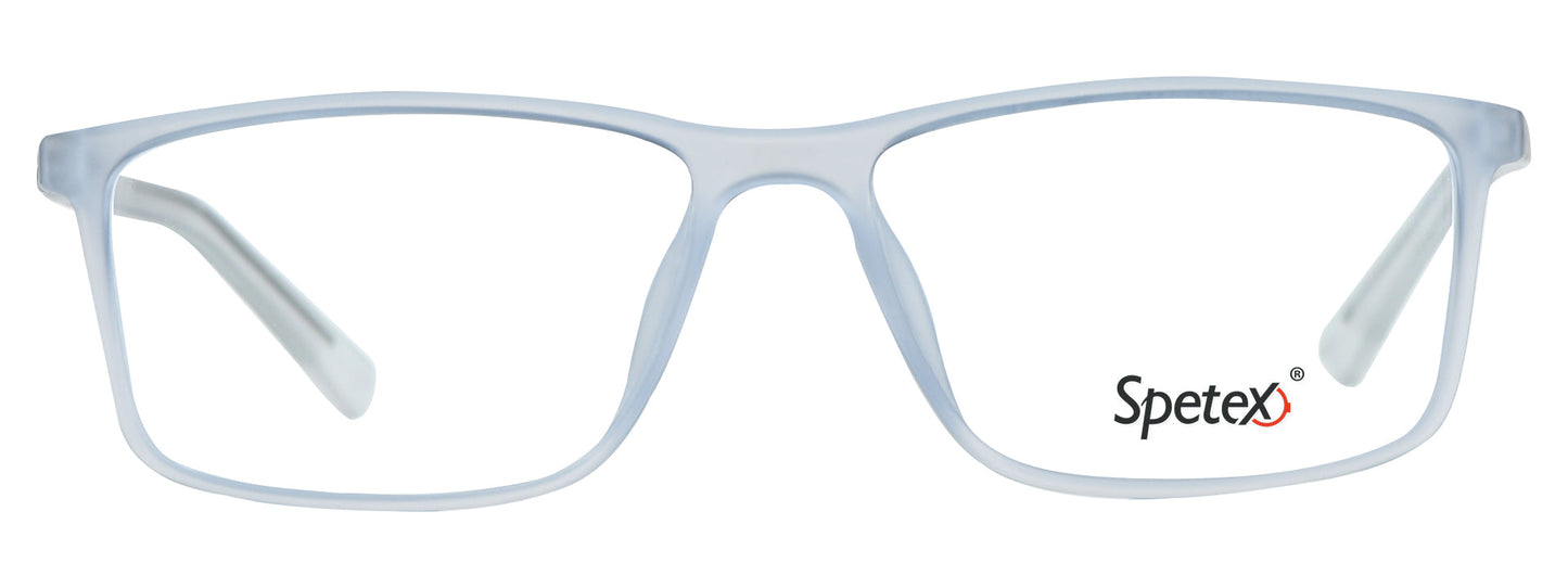TM 591 C3 Medium White Unisex Eyeglasses with sleek design.