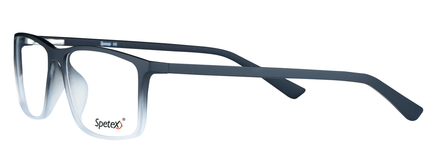 TM 591 C6 Medium Black/White Unisex Eyeglasses, sleek design.