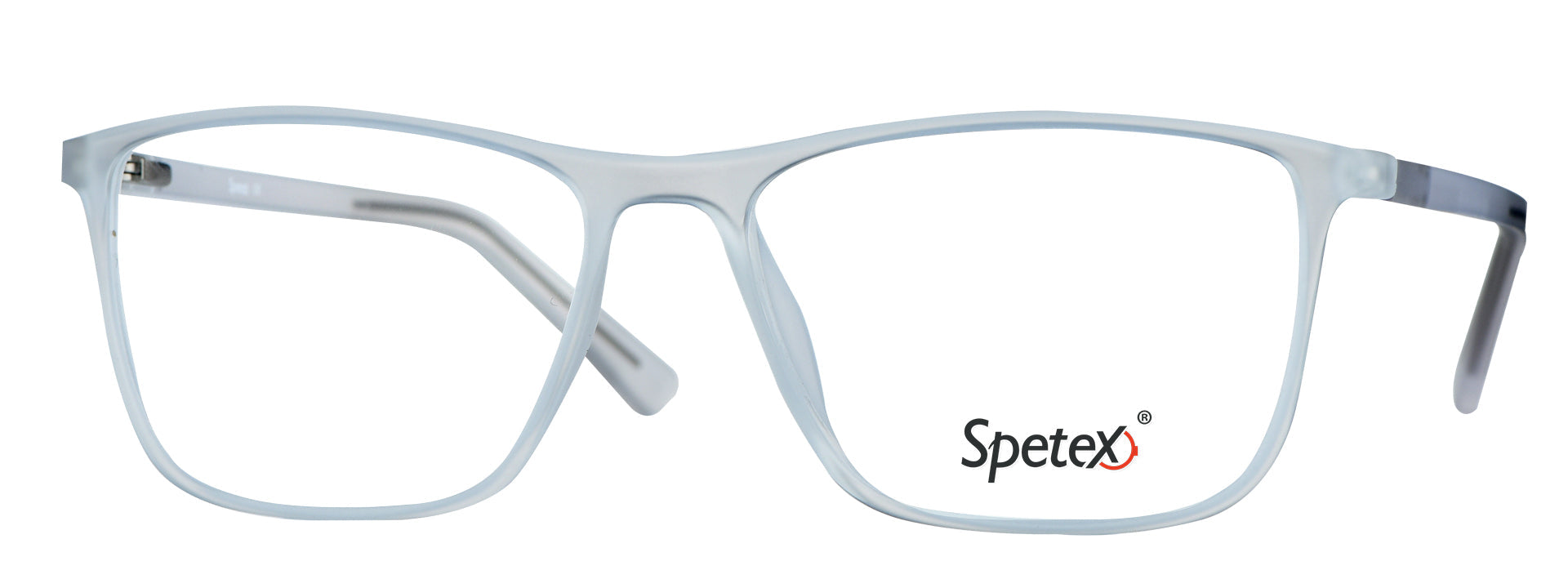 TM 592 C3 Medium Transparent White Unisex Eyeglasses with Blue Control technology for eye protection.