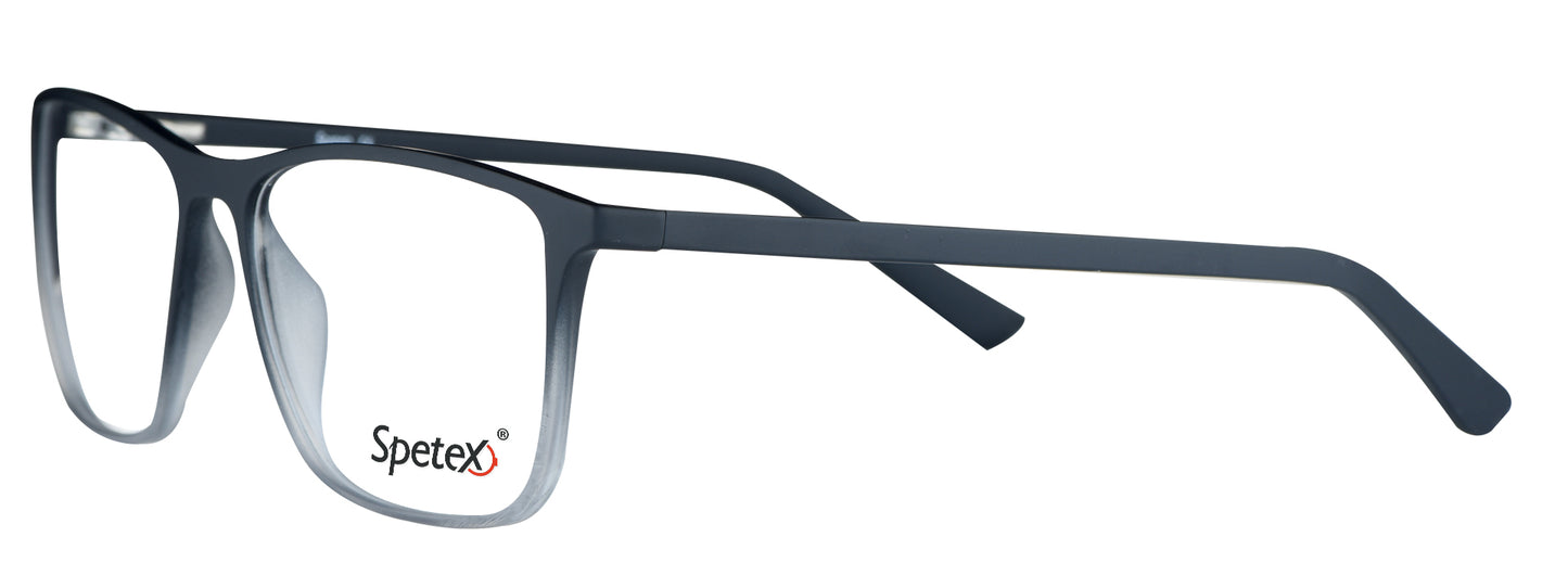 TM 592 C6 Medium Black/White Unisex Eyeglasses