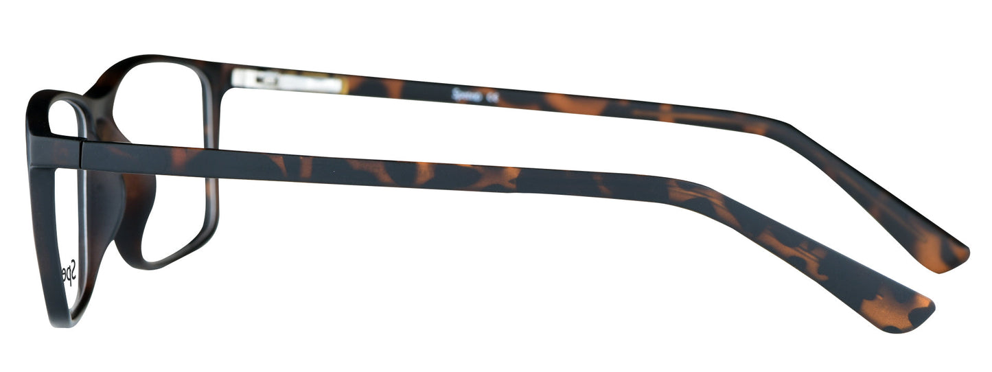 TM 591 C8 Medium Tortoise Brown Unisex Eyeglasses with stylish frame design.