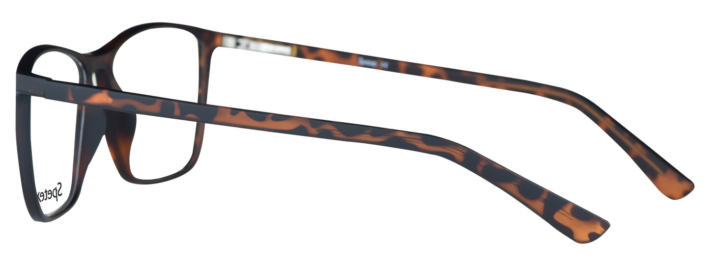 TM 592 C8 Medium Tortoise Brown Unisex Eyeglasses
