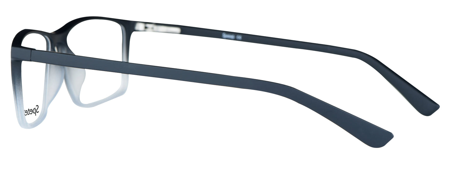 TM 591 C6 medium black and white unisex eyeglasses with sleek design.