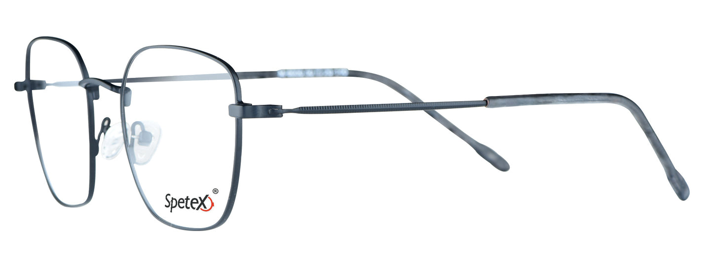 M-6030 black medium unisex eyeglasses with sleek design.