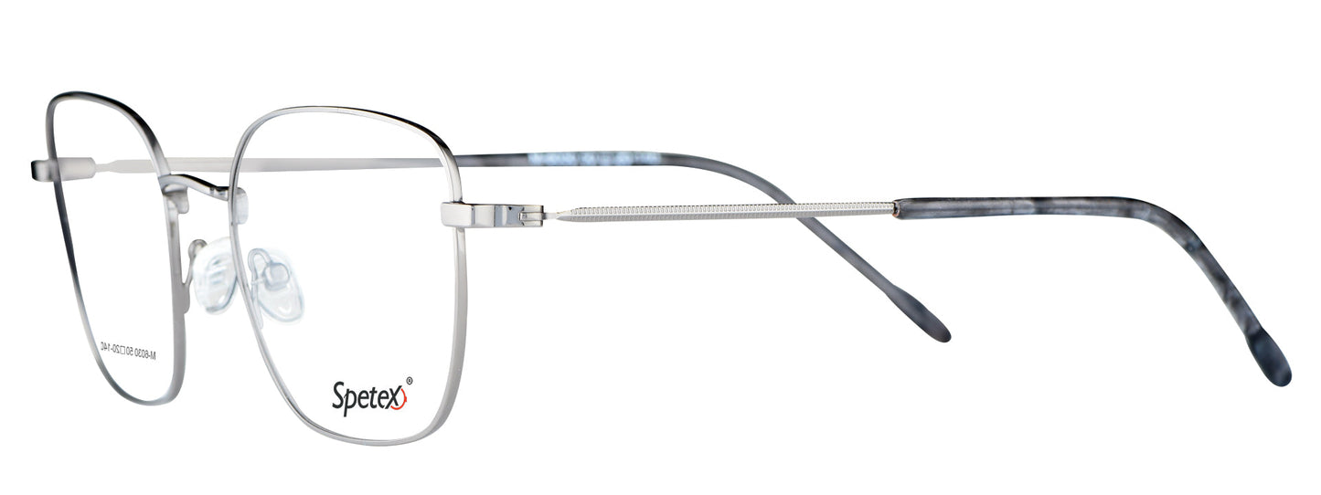 Unisex eyeglasses M-6030 in medium gun metal finish.
