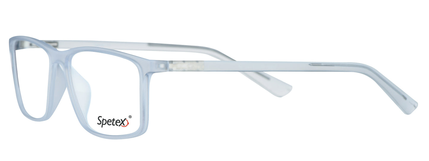 TM 591 C3 Medium White Unisex Eyeglasses with sleek frames.