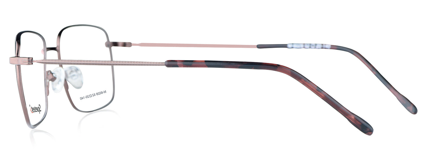 Spetex M-6028 Medium Brown Unisex Eyeglasses