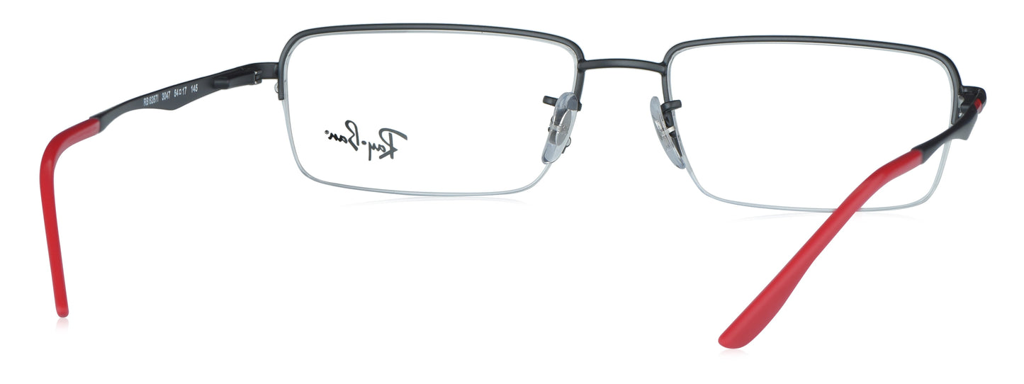 RB 6267I 3047 medium black/red unisex premium eyeglasses.