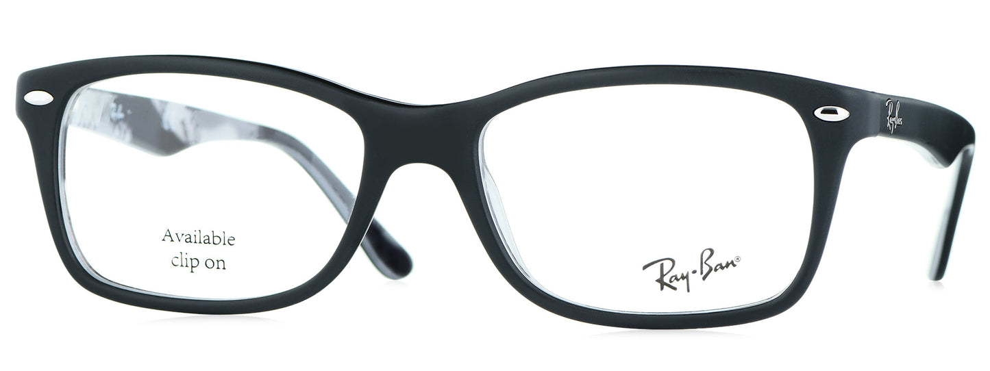 RB 5228 5405 medium Matt Black unisex premium eyeglasses.