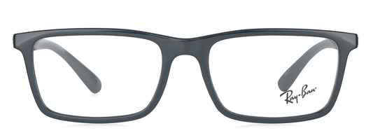 RB 7091I 2000 medium black unisex premium eyeglasses with rectangular frame design.