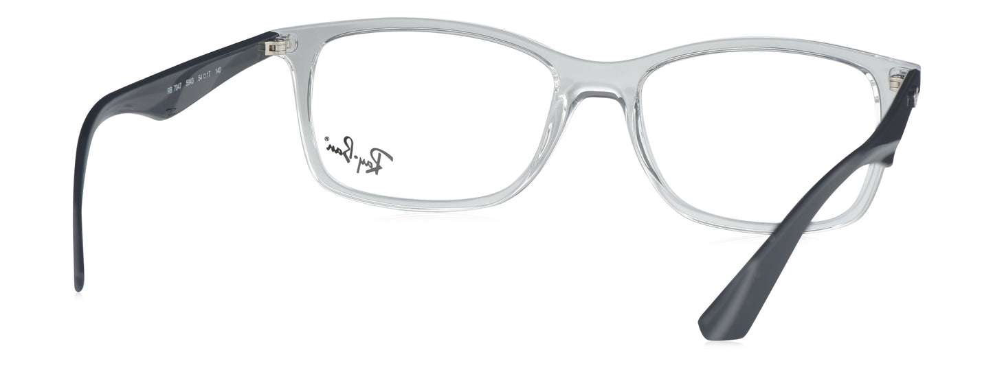 RB 7047 5943 medium transparent black unisex premium eyeglasses