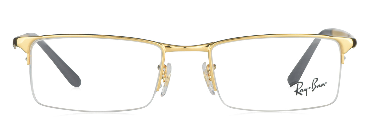 Ray-Ban RB 6304I 2500 medium Gold/Black Unisex Premium Eyeglasses