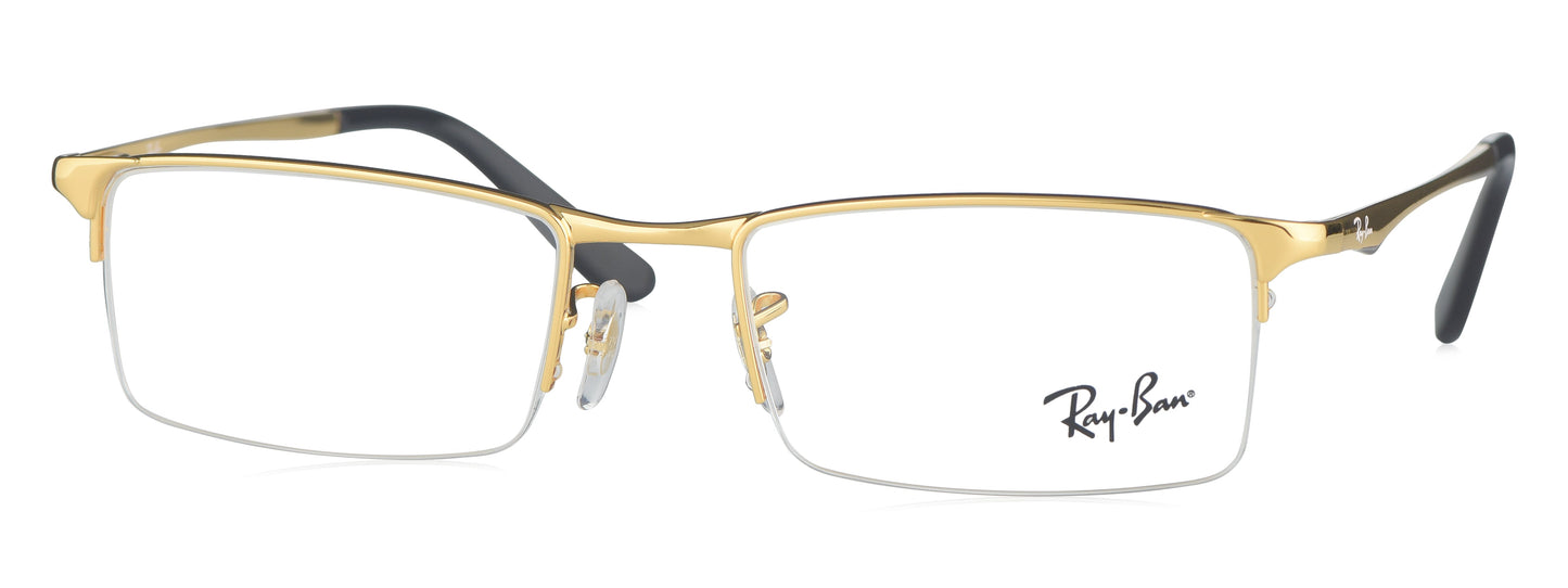 Ray-Ban RB 6304I 2500 medium Gold/Black Unisex Premium Eyeglasses