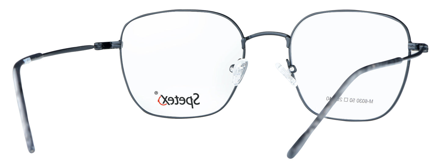 M-6030 Black Medium Unisex Eyeglasses with sleek black frame.