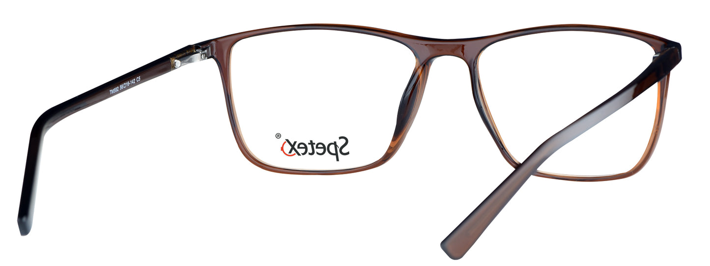TM 592 C5 Medium Brown Unisex Eyeglasses