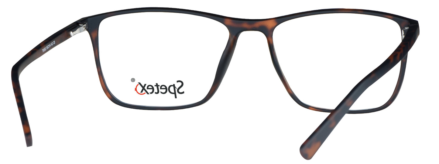 TM 592 C8 Medium Tortoise Brown Unisex Eyeglasses