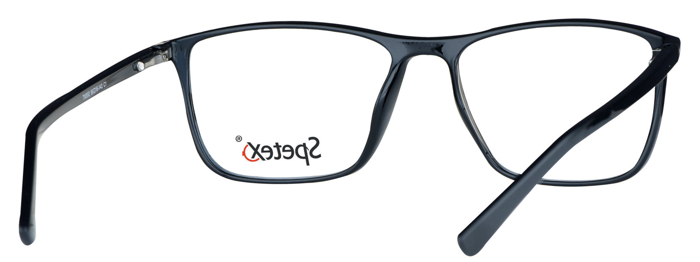 TM 592 C1 Medium Black Unisex Eyeglasses