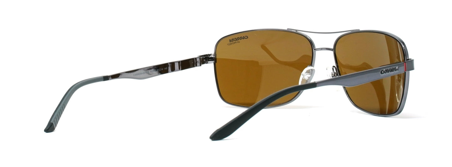 Carrera 8014/S KJ1 Medium Gun/Brown Unisex Sunglasses - Spetex.com