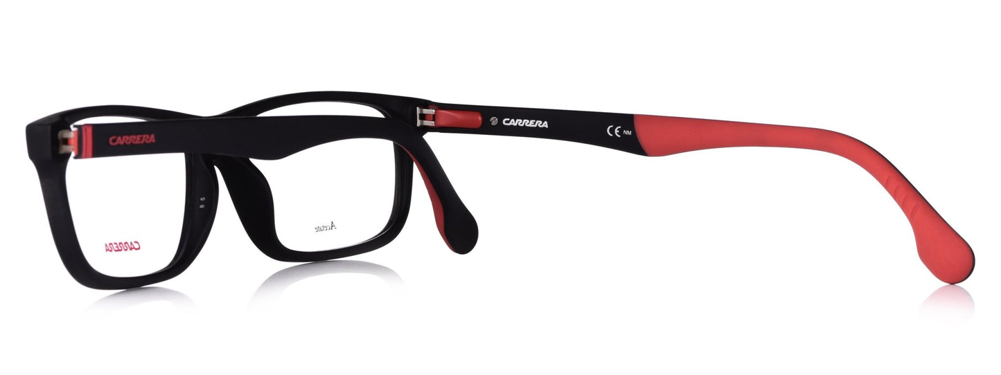 Carrera 8826 V 003 Medium Matte Black/Red Unisex Premium Eyeglasses - Spetex.com