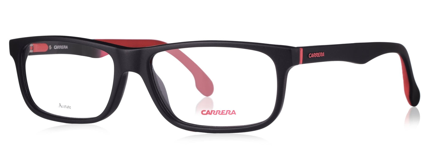 Carrera 8826 V 003 Medium Matte Black/Red Unisex Premium Eyeglasses - Spetex.com