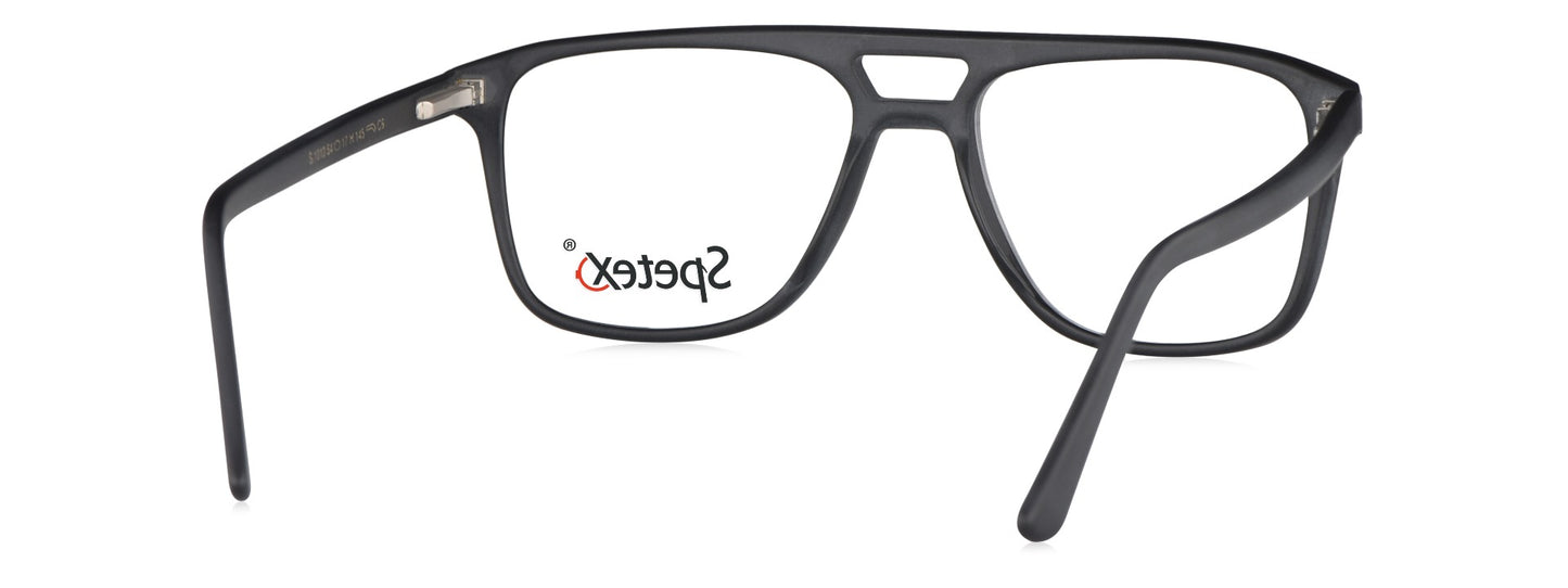 Spetex S1010 C6 Medium Matt Black Unisex Eyeglasses
