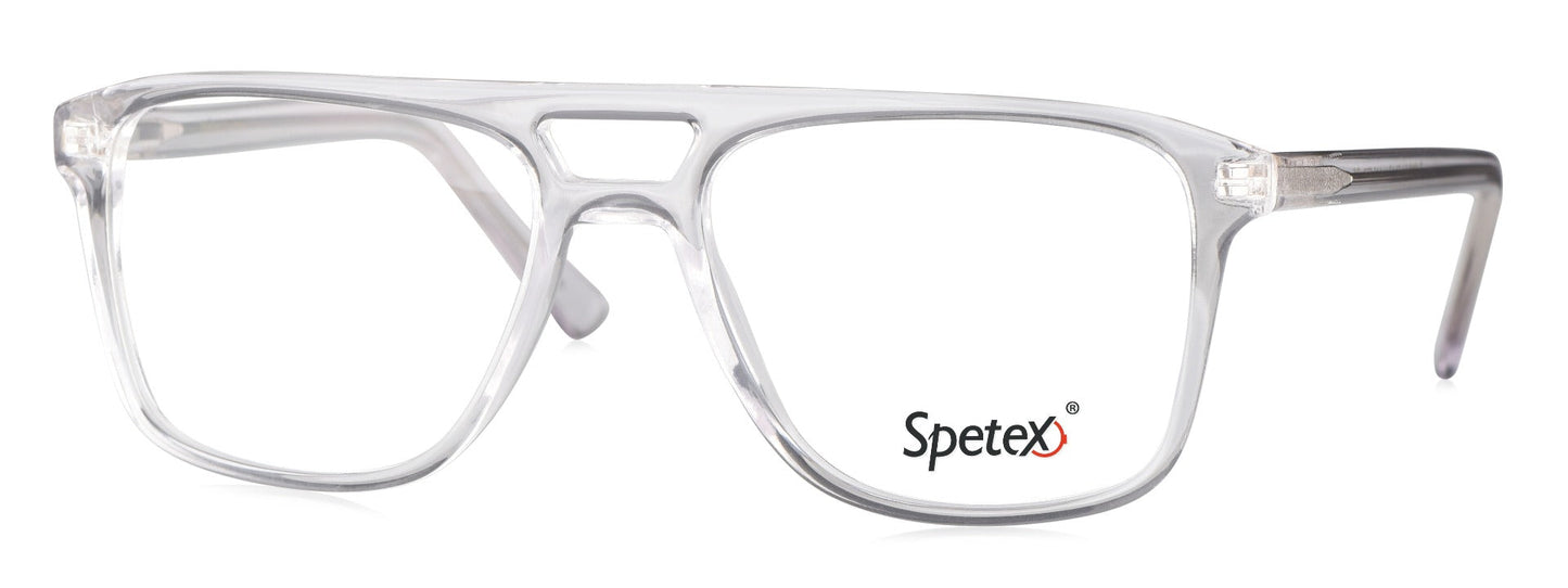 Spetex S1010 C5 medium transparent blue computer glasses with blue cut technology.