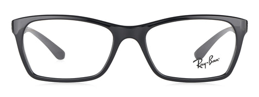 Ray-Ban RB 7033I 2000 Medium Black Unisex Premium Eyeglasses