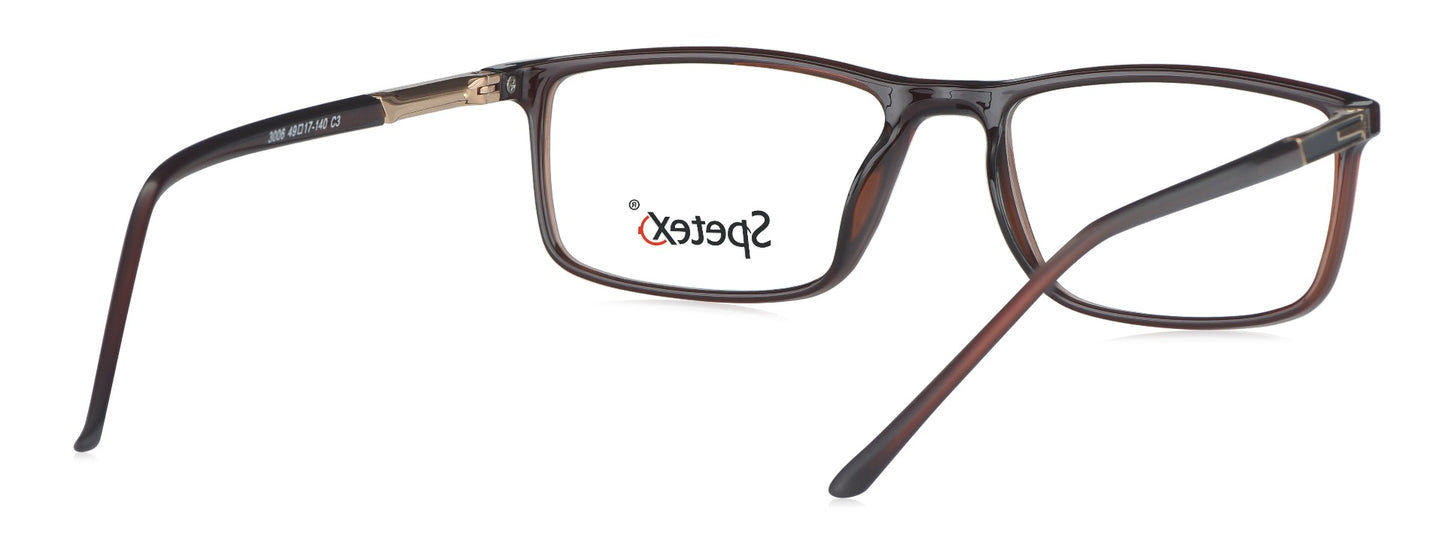 Spetex 3006 C3 Small Brown Unisex Eyeglasses